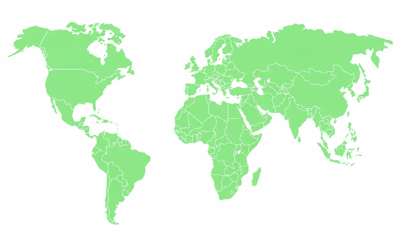 World map showing OKIN global project locations